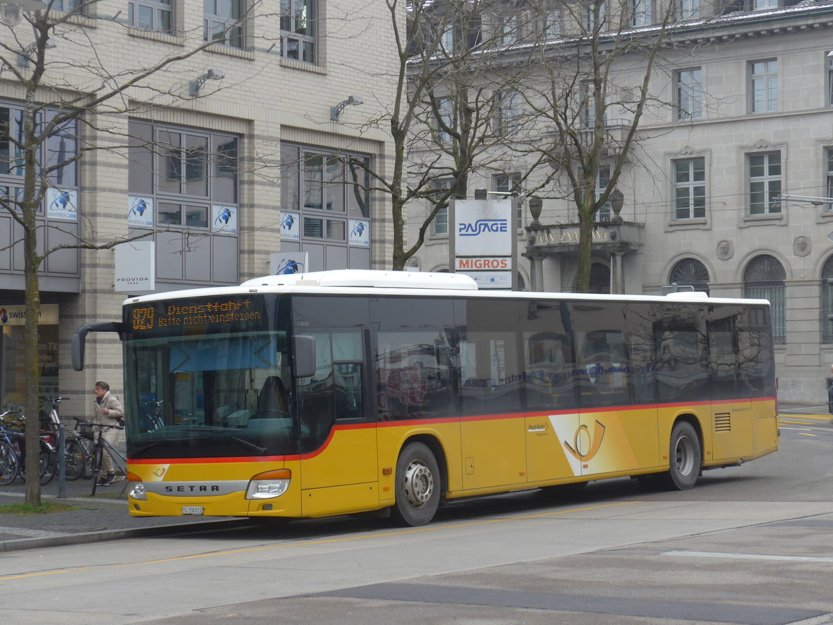 (188'299) - PostAuto Ostschweiz - TG 158'012 - Setra (ex SG 304'011) am 8. Februar 2018 beim Bahnhof Frauenfeld