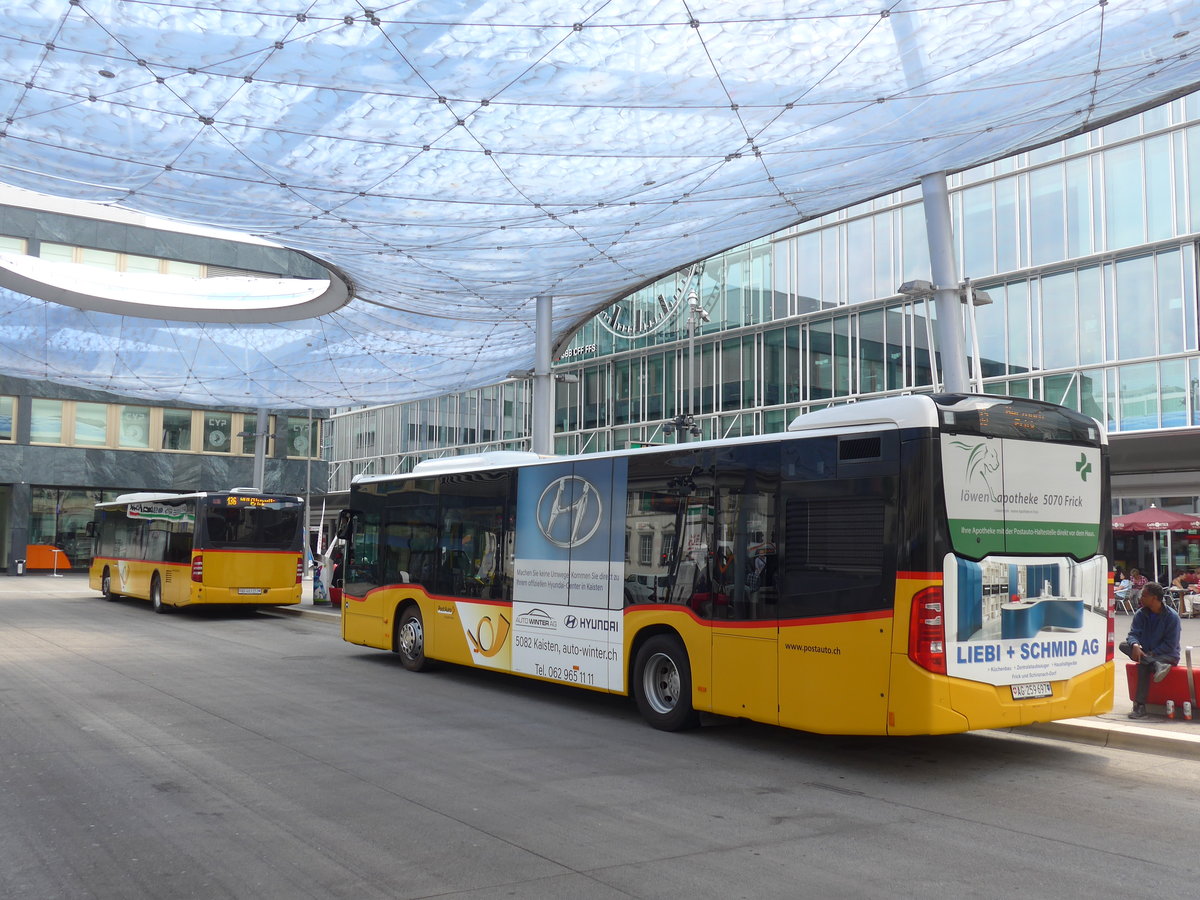 (195'076) - PostAuto Nordschweiz - AG 259'697 - Mercedes am 23. Juli 2018 beim Bahnhof Aarau