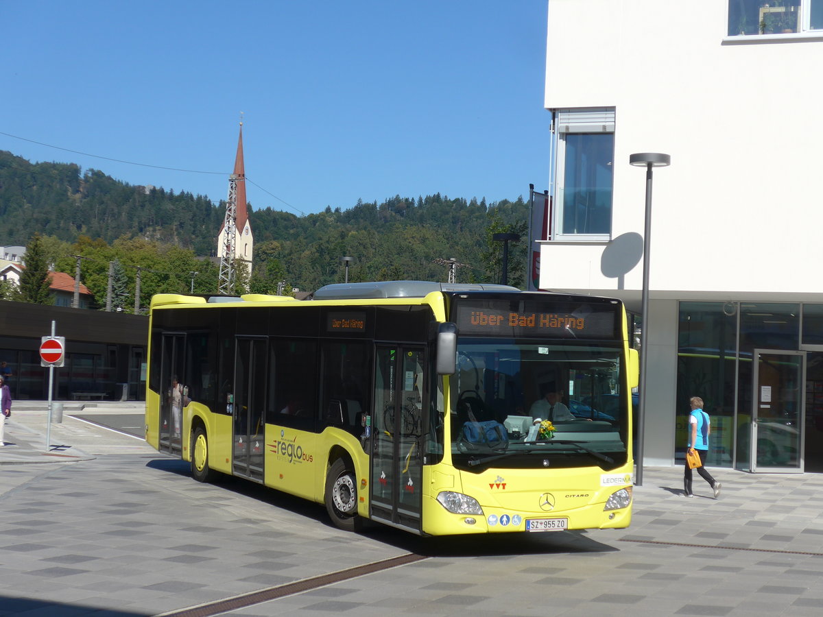 (196'938) - Ledermair, Schwaz - SZ 955 ZO - Mercedes am 12. September 2018 beim Bahnhof Kufstein