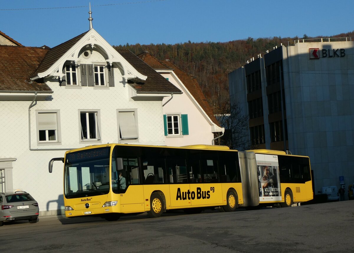(230'286) - AAGL Liestal - Nr. 95/BL 7042 - Mercedes am 9. November 2021 beim Bahnhof Liestal