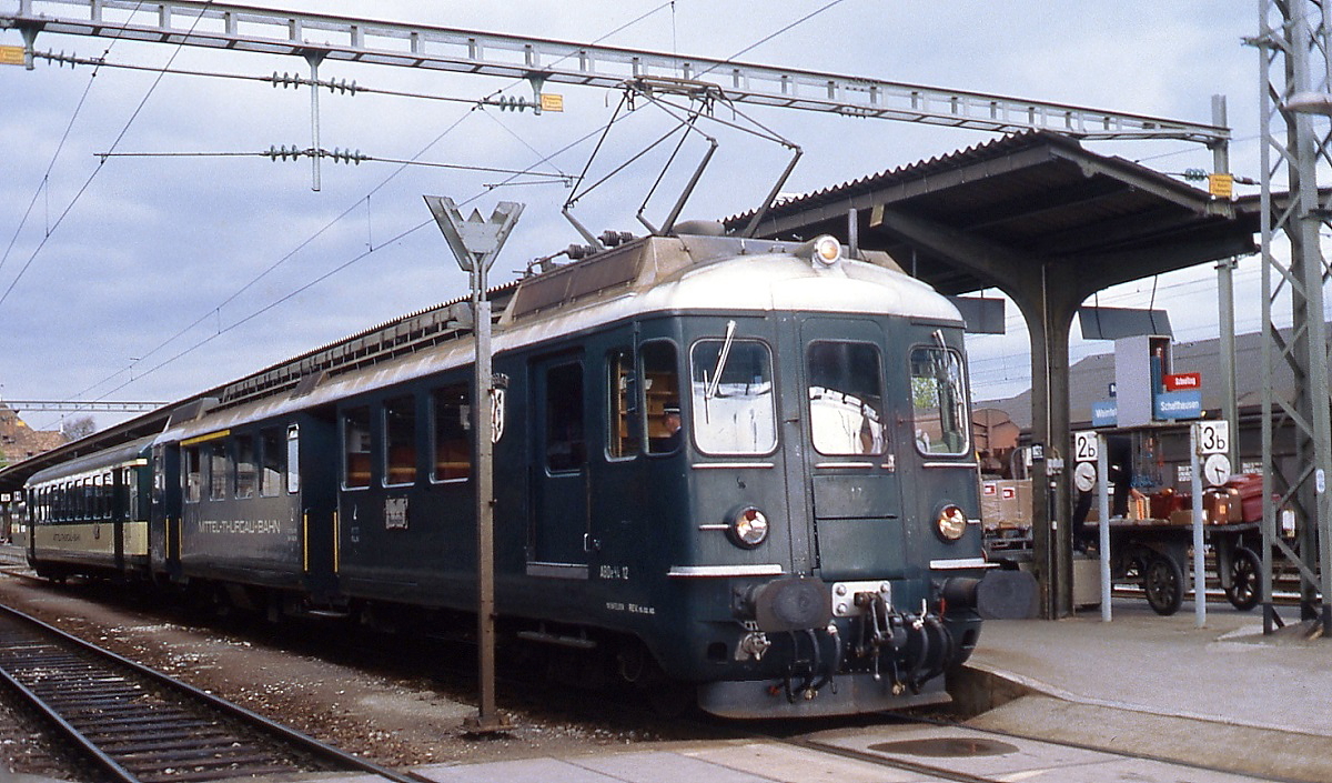 ABDe 4/4 der Mittel-Thurgau-Bahn im Frhjahr 1979 in Konstanz
