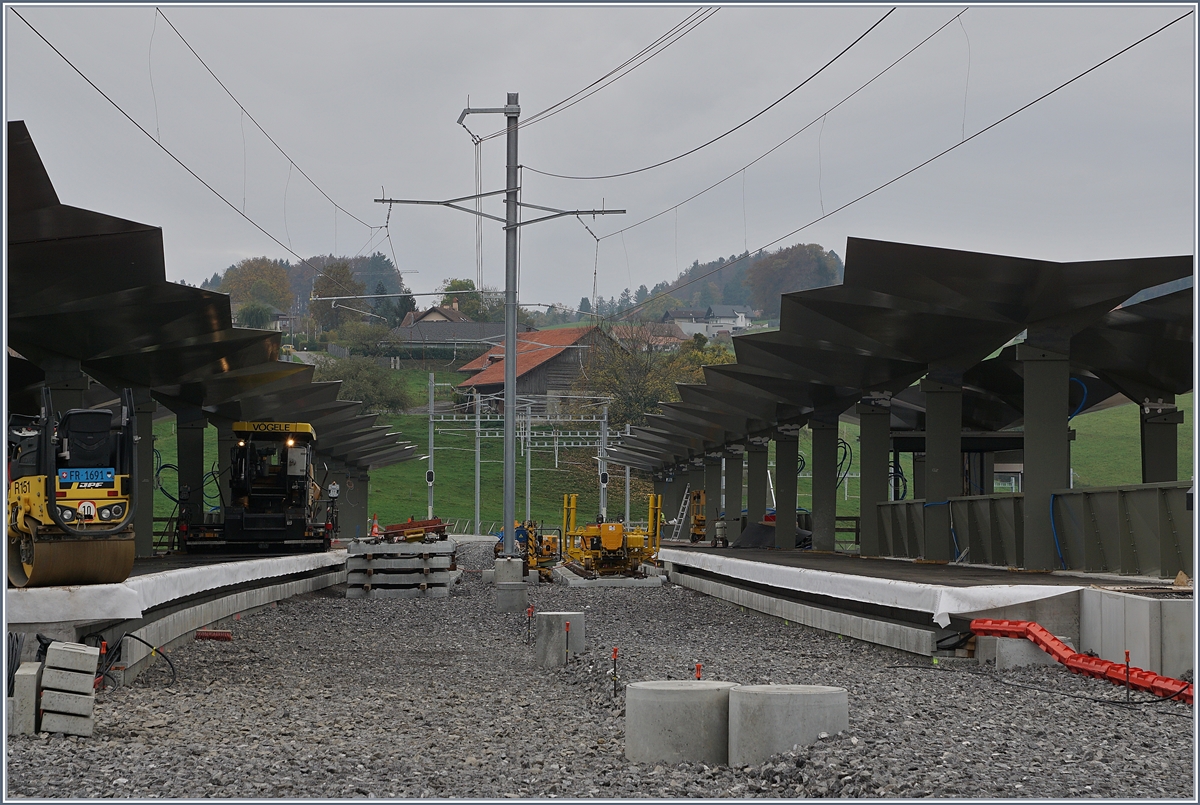 Ein erster Blick auf den neuen Bahnhof von Châtel St-Denis. 

27. Okt. 2019
