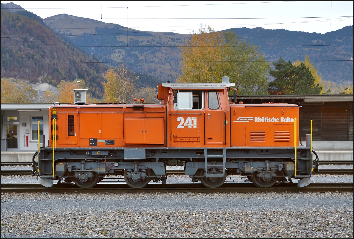 Gm 4/4 241 in Untervaz. November 2015.