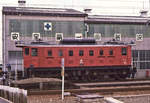 Schweizer Loks in Japan: E 52 der Seibu-Privatbahn abgestellt in Tokorozawa, 6. März 1986 