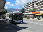 TPL-Hess Bergbus Nr.202 (Baujahr 2008) an der Haltestelle Lugano, Lanchetta am 1.8.16
