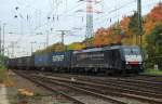 Am 24.10.2015 durchfuhren vier schweizer Lokomotiven innerhalb von 70 Minuten den Gterbahnhof Kln-Gremberg, den Anfang machte um 14:37 Uhr die E 189 288 der SBB Cargo International