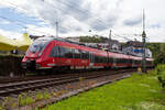 Zwei gekuppelte vierteilige Bombardier Talent 2 (der fünfteilige 442 801 / 442 301 und der vierteilige 442 760 / 442 260), als RE 9 rsx - Rhein-Sieg-Express (Aachen - Köln - Siegen),