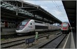 TGV Lyria 4413 mit der SNCF Nase in Lausanne.
19. Mai 2016