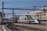 Nicht ganz gepasst hat die Aufnahme des ausfahrenden FS ETR 610 (Milano - Genève) und des von Paris kommenden TGV Lyria bei der Ankunft in Lausanne.

31. März 2019
