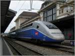Da auf der Strecke Lausanne - Paris keine  Duplex -TGV Zge verkehren, war das Erscheinen dieses TGV Duplex in Lausanne doch eher ungewhnlich. 
24. Juni 2014