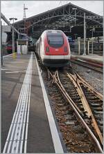 Bahnhofsumbau in Lausanne, insbesondere werden die Bahnstiege verlängert, was jedoch in der Übergangzeit zu eingeschränkten Betriebsbedingen führt, wie diese  abgeschnitten 