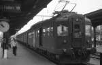 Der BDe 4/4 1648 steht im Frhjahr 1979 abfahrbereit nach St. Gallen im Bahnhof Romanshorn