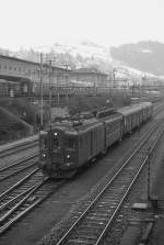 Im Frhjahr 1979 fhrt der BDe 4/4 1646 in den Bahnhof St.