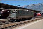 Die grüne SBB Re 4/4 II 11309 in Bellinzona. 
23. Sept. 2014