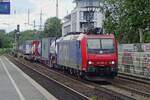 re-482-traxx-1/796711/sbb-482-001-schleppt-ein-klv SBB 482 001 schleppt ein KLV durch Köln Süd am 7 Juni 2019.
