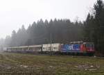 SBB:Güterzug mit der Re 6/6 620 088-5 x rail  ARTH GOLDAU  bei Utzenstorf am 7.