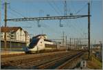 200-lausanne-vallorbe/330781/ein-tgv-lyria-von-lausanne-nach Ein TGV Lyria von Lausanne nach Paris fhrt in Bussigny durch.
31. Jan. 2014