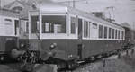 Die alte Sensetalbahn: Triebwagen Be 4/4 106 in Laupen. Dieser Wagen war die ehemalige SOB 13 aus dem Jahre 1939, durch die Sensetalbahn bernommen 1958, Abbruch 1995. Aufnahme vom 21.Mai 1963. Die Sensetalbahn besass noch einen gleichartigen Triebwagen 107 (bernommen 1964, Abbruch 1993).   