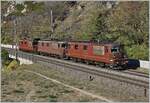re-44-bls-re-425/790395/bls-re-44-161---195 BLS Re 4/4 161 - 195 konstruiert von 1964 bis 1983. Die BLS Re 4/4 (heute Re 425) gehört für mich so selbstverständlich zur BLS wie Kandersteg oder die Lötschberg Südrampe. Und weil die Lok so selbstverständlich dazugehört, habe ich sie zwar genre gesehen und im Vorbeigehen fotografiert, jedoch nie so richtig im Fokus gehabt, gab es doch immer anderes, das interessanter war als BLS Re 4/4 ... Mittlerweile ist die BLS Re 4/4 zur Seltenheit geworden und ein guter Grund sich der Lok anzunehmen. Ich habe mir zum Ziel gesetzt, alle 35 Lok hier zu zeigen. Es dauerte ein Wochenende, alle Foto zu durchstöbern, aber ich habe alle 35 Lok gefunden. Einige habe ich mehrfach fotografiert, grundsätzlich gab ich digitalen Bildern die Priorität, auch nutzte ich eher ältere als neuere  Aufnahmen. Die BLS Re 4/4 ist eine Mehrzwecklok, doch da die BLS den Fernverkehr der SBB übergab bevor ich digital fotografierte, sind Reisezugleistungen auf den folgenden 35 Bildern unterdurchschnittlich vertreten (in Bezug auf die gesamte Einsatzzeit der BLS Re 4/4). Soweit möglich habe ich auch Bilder außerhalb des eigentlichen Streckennetzens der BLS zurückgegriffen. Nun wünsche ich viel Vergnügen und hoffe, die Bilder langweilen nicht. 

Als Einstimmung steht dieses Bild mit gleich drei BLS Re 4/4 174, 194 und 190 auf der Fahrt nach Brig kurz nach Lalden. 

25. Nov. 2017