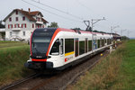 SBB: GTW RABe 520 005-5 von Stadler Rail bei Eschenbach auf der Fahrt nach Luzern am 3.
