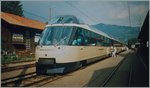 120-montreux-zweisimmen-lenk-im-simmental/496431/40-jahre-mob-panoramic-express-gediegen 40 Jahre MOB Panoramic Express: Gediegen reiste man im erstklassigen Crystal-Panoramic Express, hier in Gstaad im Juli 1993.