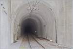 Ein Blick in den 2424 langen Jaman Tunnel (Les Cases - Le Jor). 
11. Okt. 2017