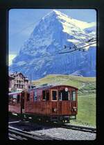 311312-kleine-scheidegg-junfraujoch/756626/jungfraubahn-lokomotive-9-vor-der-eiger Jungfraubahn Lokomotive 9 vor der Eiger Nordwand. 13.August 1968 