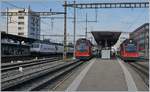 Die beiden Be 4/8 110 (von St-Urban) und 111 (von Solothurn) in Langenthal. Während der Be 4/8 110 in Langenthal bleibt und ins Depot fahren wird, ist der Be 4/8 111 für die Rückfahrt nach Solothurn zurückfahren wird. 

10. August 2020