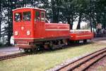 Ferrovia Monte Generoso noch mit Dieselbetrieb: Lokomotive Hm2/3 1, Bellavista, 23.Juli 1970 
