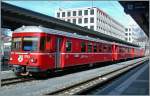 Die formschönen, aber schon etwas in die Jahre gekommen  Vorortstriebzüge  besorgen den  S-Bahn-Verkehr  um Chur.
