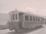Ferrovia Lugano - Tesserete: Das einzige neuere Fahrzeug der Bahn, B 15 aus dem Jahre 1948.