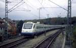 etr-470-cisalpino/350880/zwischen-1999-und-2006-verkehrte-der Zwischen 1999 und 2006 verkehrte der ETR 470 zwischen Mailand und Stuttgart ber die Gubahn. Hier durchfhrt er um 2000 Stuttgart-Rohr und wird gleich den Endpunkt Stuttgart Hbf. erreichen.