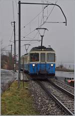 Der MOB ABDe 8/8 4003 als Regionalzug 2330 von Montreux nach Chernex beim Halt in Planchamp.
18. Jan. 2018 