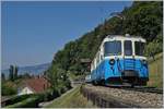 Nostalgie am Genfersee - eigentlich die Aufgabe der Blonay-Chamby Bahn, doch das Monopol hat sie nicht: Der MOB ABDe 8/8 4002 VAUD mit seinem stilechten Regionalzug 2224 kurz nach Chernex auf der