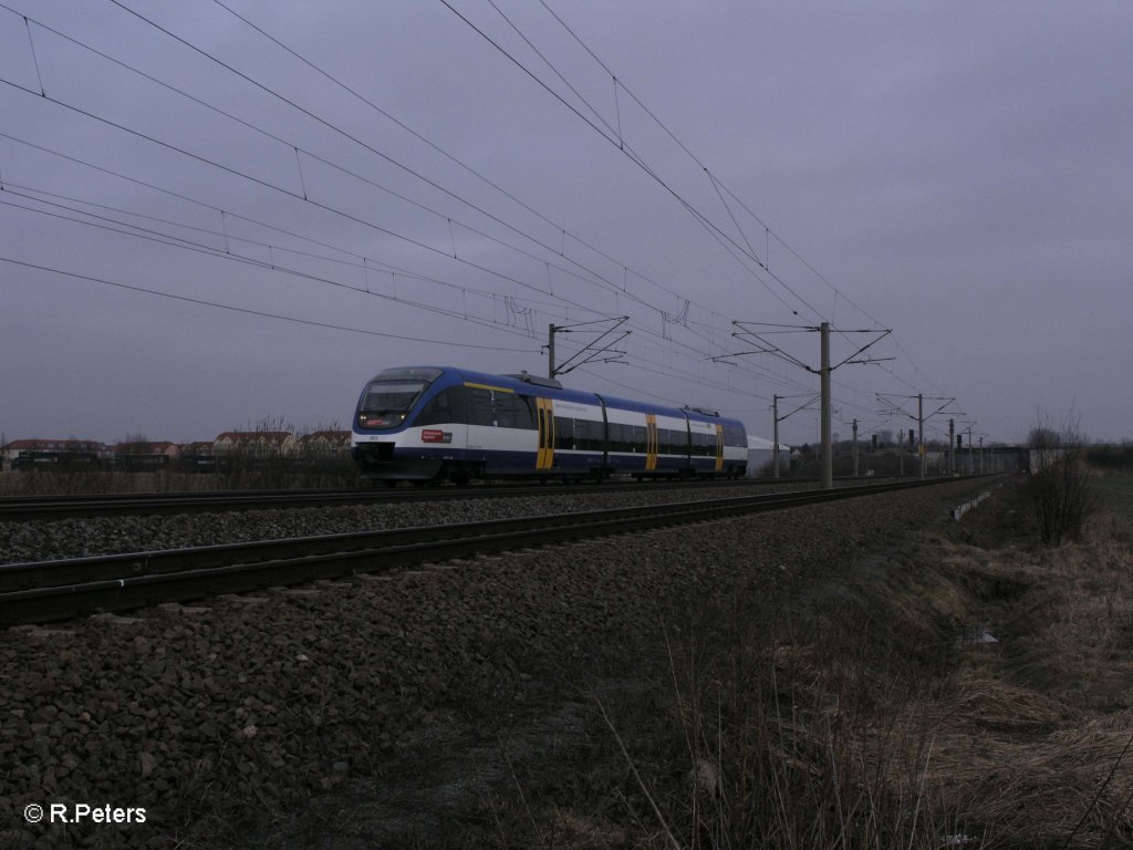 0013 auf dem Weg nach Leipzig HBF bei Borsdorf. 05.03.11