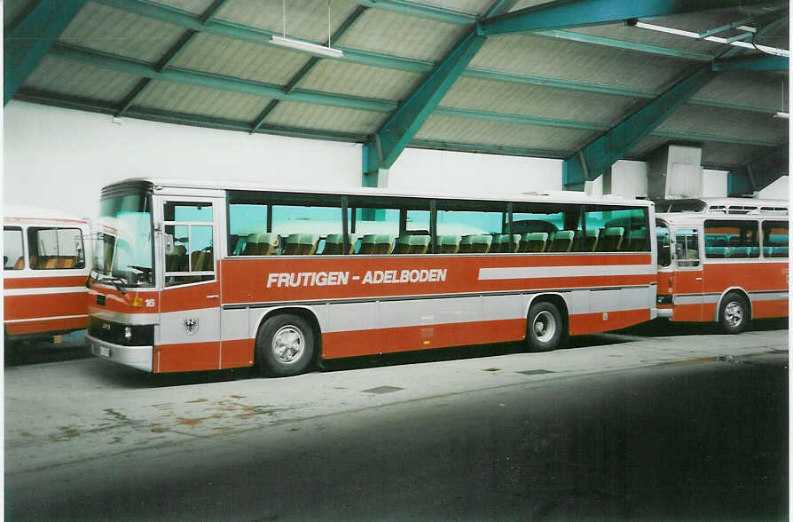 (005'731) - AFA Adelboden - Nr. 16/BE 26'705 - FBW/R&J am 23. April 1990 im Autobahnhof Adelboden