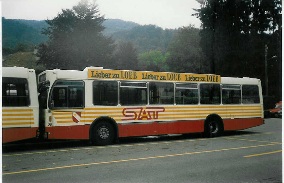 (013'114) - SAT Thun - Nr. 28/BE 419'028 - Volvo/R&J am 21. September 1995 bei der Schifflndte Thun