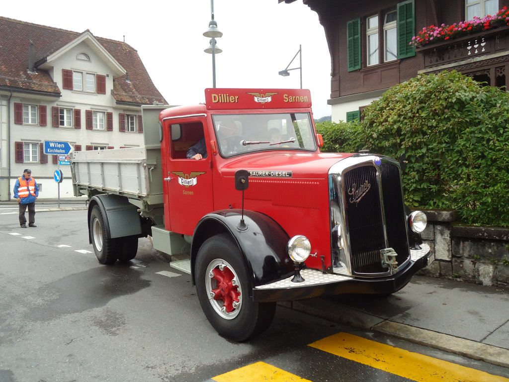 (0134'037) - Dillier, Sarnen - OW 51 U - Saurer am 11. Juni 2011 in Sarnen, OiO