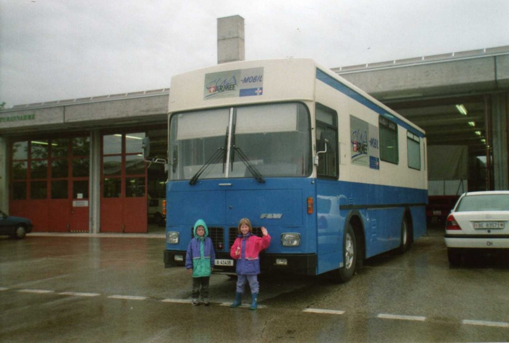 (014'713) - Schweizer Armee - A+41'438 - FBW Armee-Mobil am 24. August 1996 in Thun, AMP