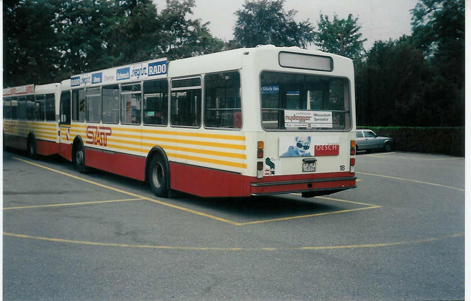 (014'926) - SAT Thun - Nr. 18/BE 419'018 - Volvo/Lauber am 4. September 1996 bei der Schifflndte Thun