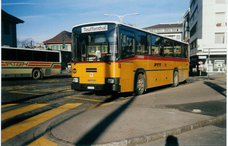 (016'237) - Burri, Teuffenthal - BE 60'582 - NAW/R&J am 10. Februar 1997 beim Bahnhof Thun