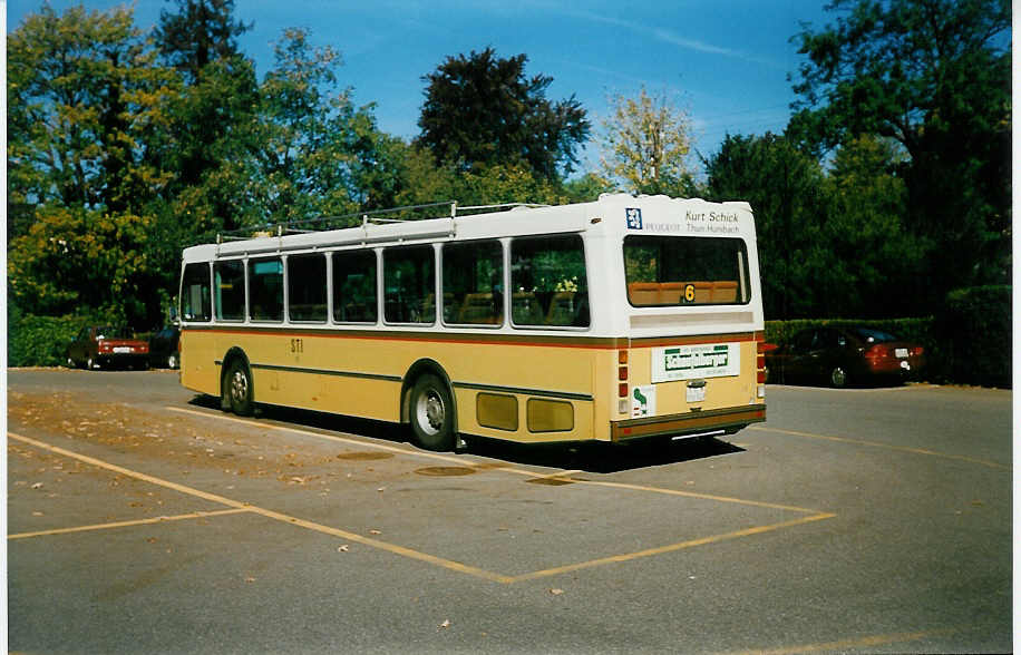 (020'233) - STI Thun - Nr. 49/BE 396'549 - Saurer/R&J am 18. Oktober 1997 bei der Schifflndte Thun