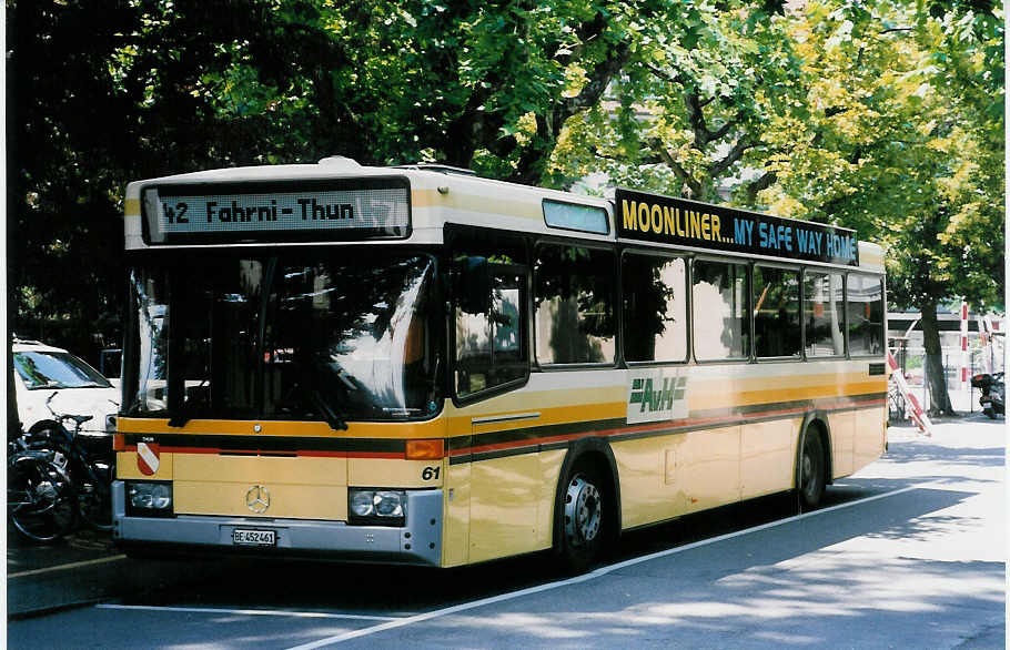 (023'618) - STI Thun - Nr. 61/BE 452'461 - Mercedes/R&J am 25. Juni 1998 in Thun, Aarefeld (Einsatz AvH)