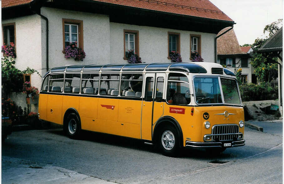 (026'101) - Lambach, Mriken - AG 14'703 - FBW/FHS (ex Hotz, Rickenbach bei Wil/TG; ex P 24'079) am 5. September 1998 in Hottwil, Gasthof zum Bren