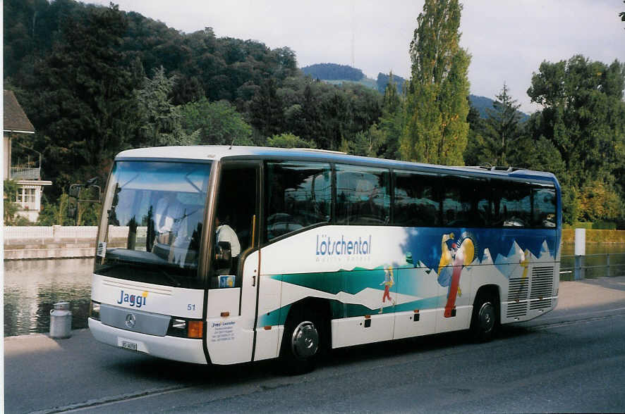 (026'206) - Jaggi, Kippel - Nr. 51/VS 46'758 - Mercedes am 20. September 1998 bei der Schifflndte Thun