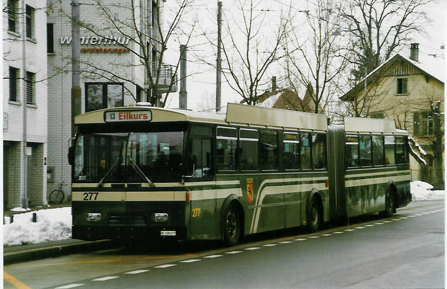 (029'331) - SVB Bern - Nr. 277/BE 339'277 - FBW/Hess-R&J am 16. Februar 1999 in Bern, Bachmtteli