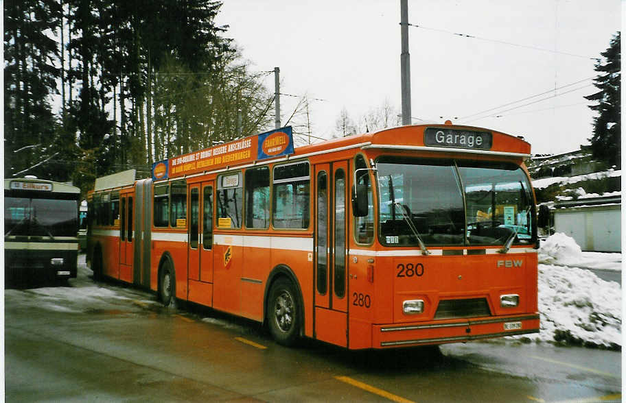 (029'334) - SVB Bern - Nr. 280/BE 339'280 - FBW/Hess-Gangloff am 16. Februar 1999 in Bern, Bmpliz