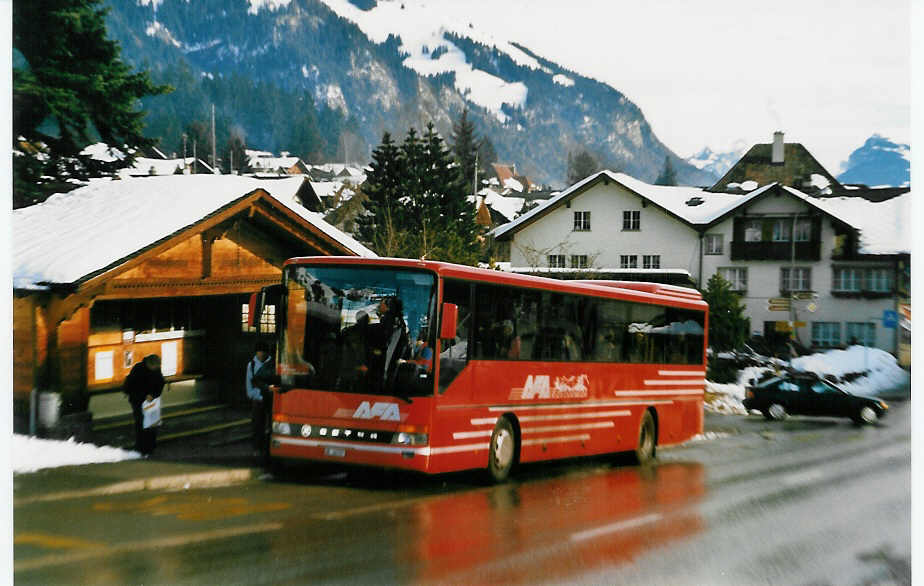 (029'603) - AFA Adelboden - Nr. 7/BE 26'707 - Setra am 27. Februar 1999 in Frutigen, Marktplatz