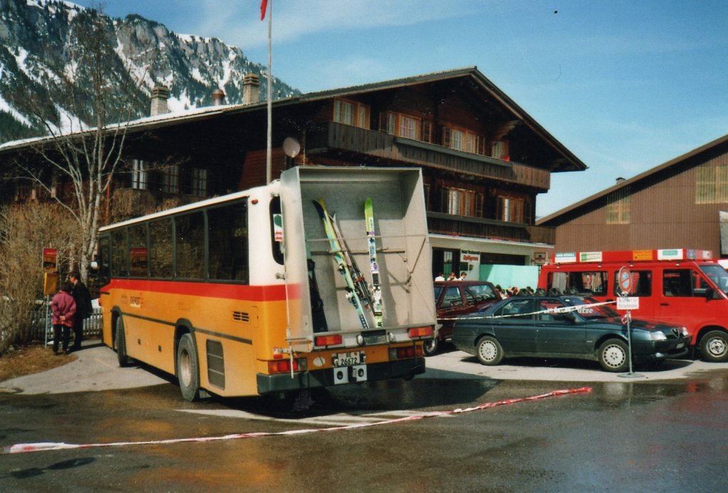 (030'117) - Spring, Schwenden - BE 26'672 - NAW/R&J am 14. Mrz 1999 in Grimmialp, Hotel Spillgerten