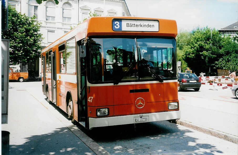 (033'102) - BSU Solothurn - Nr. 47/SO 21'772 - Mercedes/Hess am 5. Juli 1999 in Solothurn, Amthausplatz